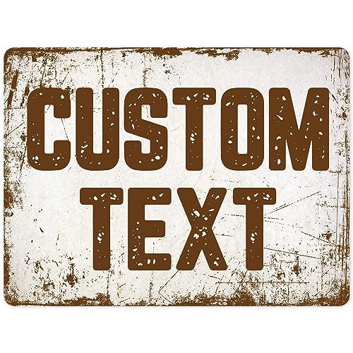 Custom Sign, Custom Street Sign, 11 Font Colors, 13 Font Styles, 4 Hole Options, 22 Sizes, 18x24 Inches, Rust Free DiBound, Fade Resistant, Made in USA by My Sign Center (Rustic)