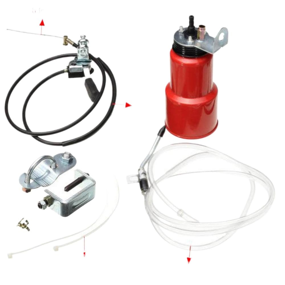 Grasa lubricante para motocicleta Control manual automático Lubricador de cadena para aceite lubricante líquido Compatible con piezas de motocicletas automotrices