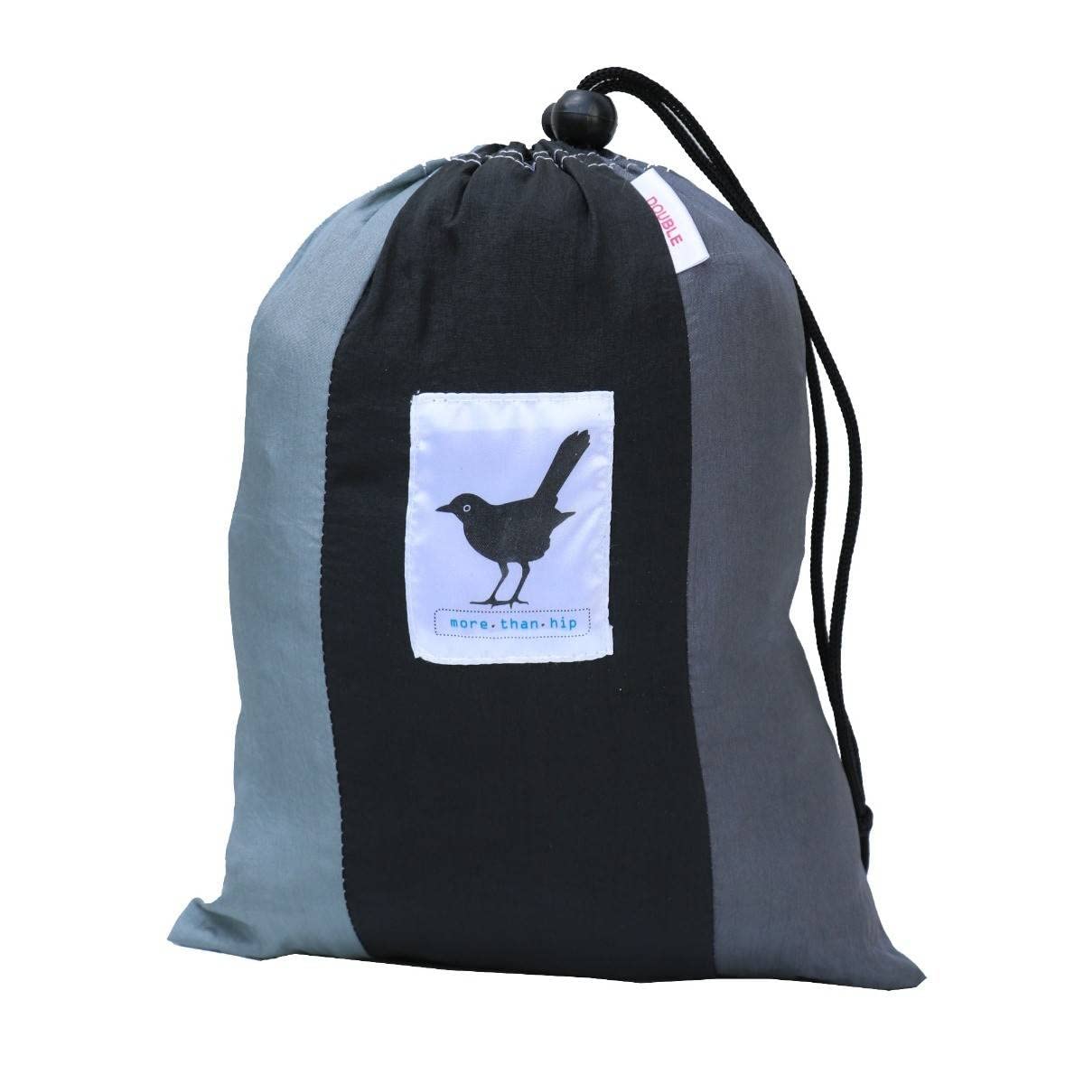MoreThanHip Hamac de Voyage XXL Grey Shades - Hamac 2 Places 180KG Capacité de Charge en Nylon avec Sac de Rangement Hamac Exterieur, Terrasse, Jardin, Camping - 290 x 210 cm