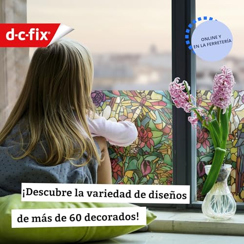Miniatura 6 de D-C-Fix Vinilo Adhesivo Para Cristales Ventanas Tulia Autoadhesivo Opaco Translúcido Privacidad Decorativo Para Mampara De Ducha Baño Lámina Pegatina 45 Cm X 2 M