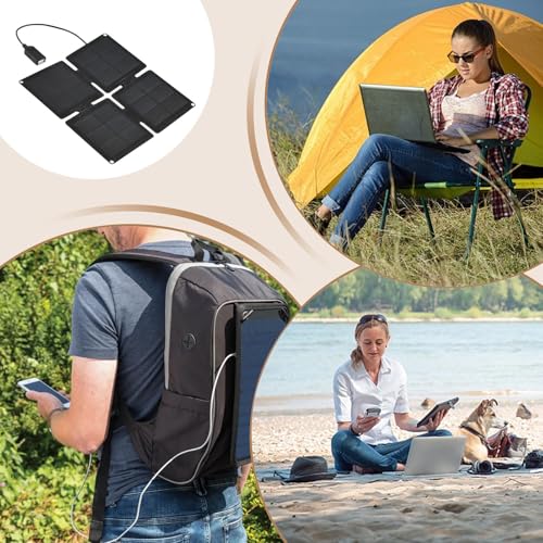Cargador solar para camping y paneles plegables para cámaras y móviles 4