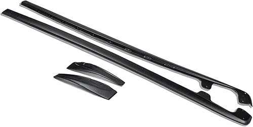 Para Chevrolet Corvette C6 Grand Sport y Z06 2005-2013 ZR1 Style Side Faldas Balancines con faldones de barro Par (plástico ABS - Imprimación Negro)