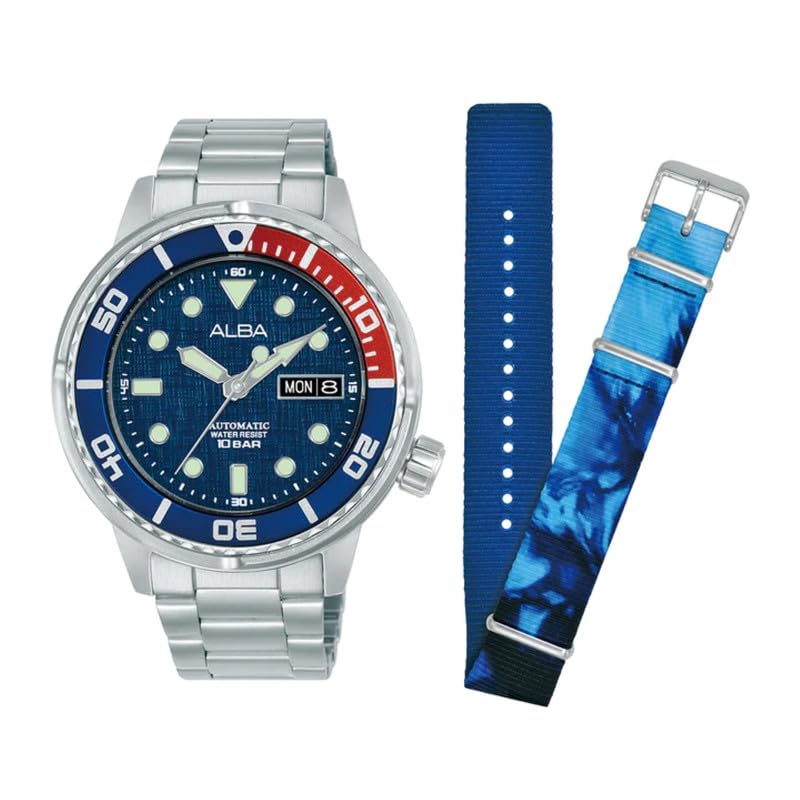 Image of Alba Active Pepsi Blue Men with Extra Strap Watch 43 mm Automatic AL4771X2