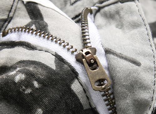 Boy's Skinny Fit Cotton Camo Jeans, Camouflage Printed Fashion Casual Pants4