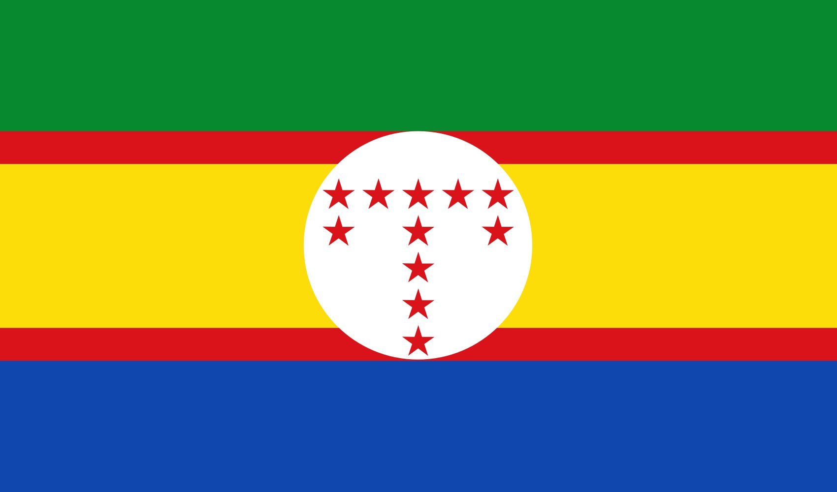 Drapeau Tangua Nariño de qualité supérieure aux finitions soignées pour mât extérieur