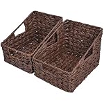 GRANNY SAYS Wicker Storage Baskets, Waterproof Wicker Basket with Handles