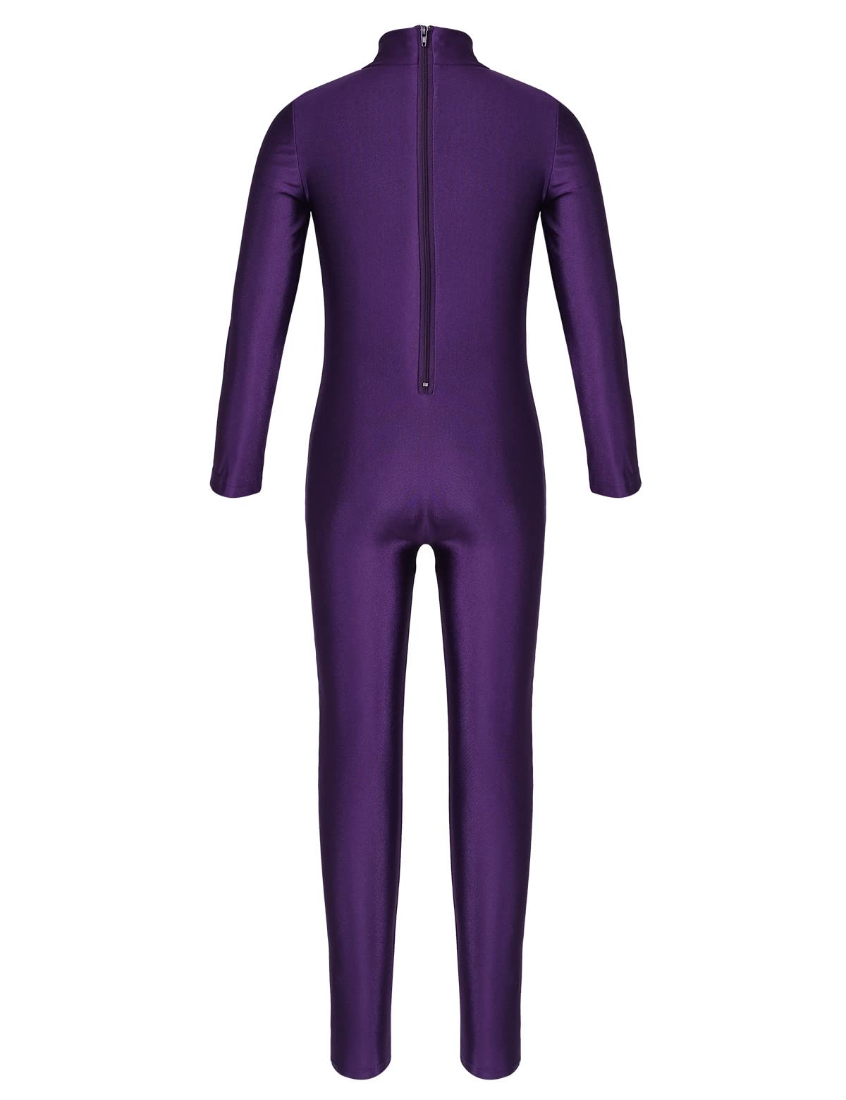 inlzdz Enfant Fille Justaucorps de Gymnastique à Manche Longue Académique Combinaison de Danse Ballet Body de Danse Jumpsuit Bodysuit Vêtement de Sport Gym Fille 3-16 Ans