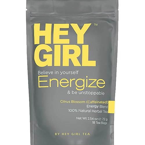 Miniatura 2 de Hey Girl Energy Bundle - Té potenciador de energía y vitalidad para mujeres más cápsulas de polvo de raíz de ashwagandha - Aumenta la energía para