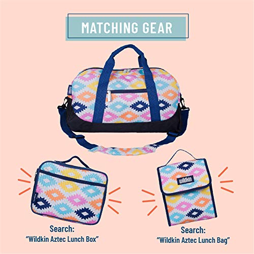 Wildkin Kids Overnighter Duffel Bags For Boys & Girls, Perfect For Sleepovers And Travel Duffel Bag For Kids, Carry-On Size & Ideal For School Practice Or Overnight Travel Bag (Aztec) #TOP2