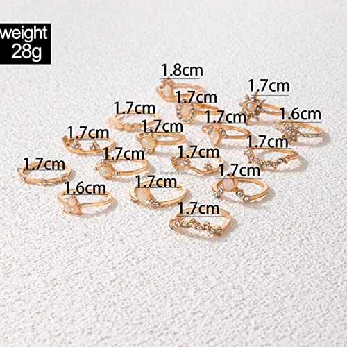 Contemporary Stackable Rings Set - Style 9