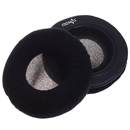 1 par de almohadillas de repuesto de terciopelo negro compatibles con auriculares AKG K 240 Studio miniatura 3