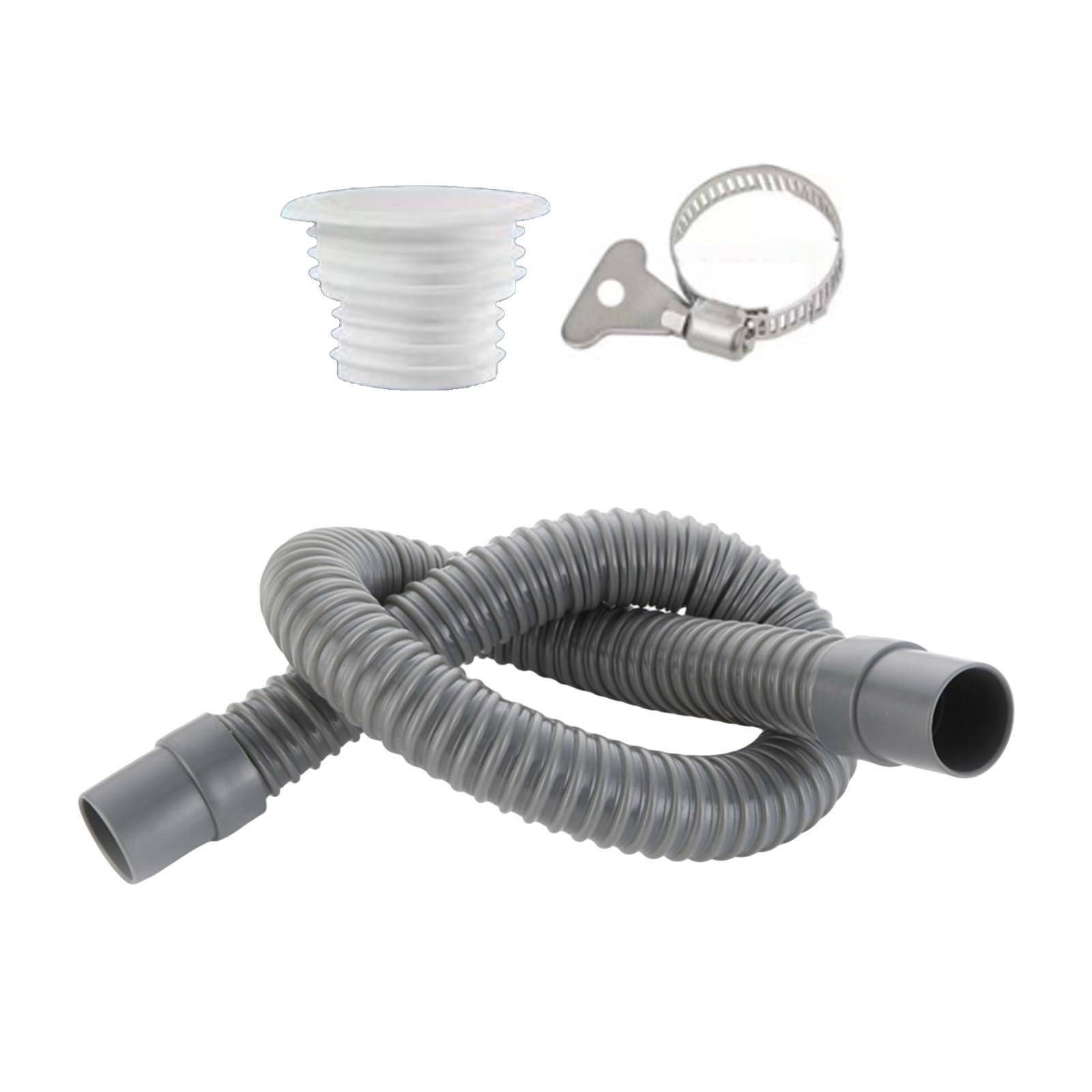 70cm / 100cm Length PVC Drainage Tube Leak Proof Sink Hose Easy Install Plumbing Hose for Multifunction Use in Sinks & Basins Kitchen Sink Drain