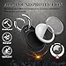 Mwdzfq 4 Pack Waterproof Keychain Compatible with AirTag, Anti Scratch GPS Tracker Air Tag Holder with Strap Key Ring, for Silicone AirTags Case for Key,Luggage(Black White)