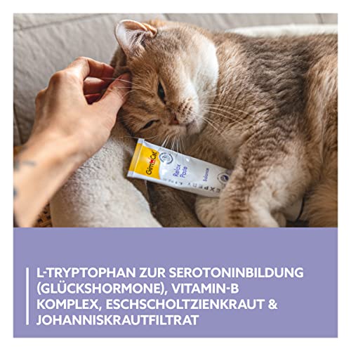 GimCat EXPERT LINE Relax Paste - Funktionaler Katzensnack unterstützt Entspannung und Wohlbefinden der Katze - 1 Tube (1 x 50 g)