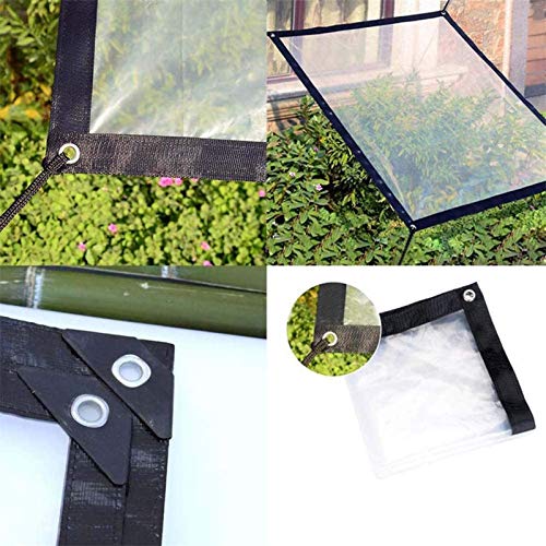 Lonas transparentes cubierta impermeable de plástico con ojales 7x10 6