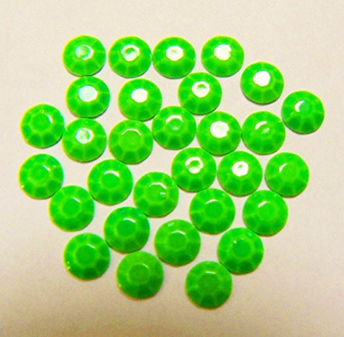 BORCHIE SFACCETTATE 4mm Verde Fluorescente fluo
