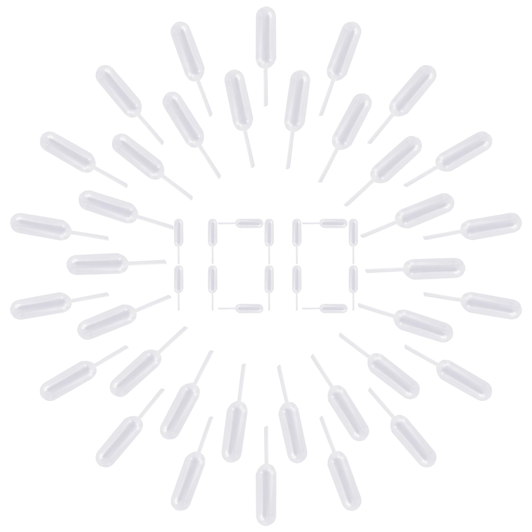 BOROLA 4ml Disposable Plastic Pipettes, 100-Pack Liquor Injectors Squeeze Dropper For Flavor Infusion In Mini Cakes, Chocolates, Strawberries & Ice Cream - Ideal For Parties (Columnar Shape Design)