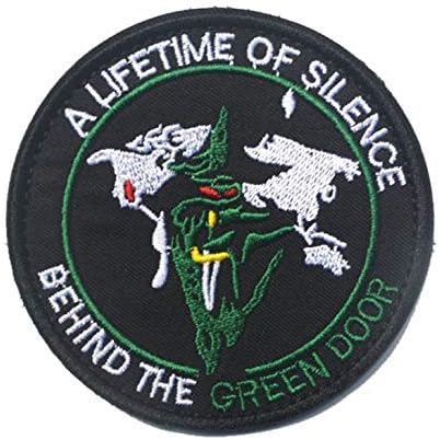 OYSTERBOY USAF Air Force Lifetime of Silence, Behind The Green Door Aviation Tactical Patch Hook & Loop