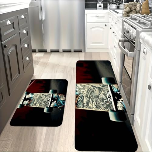 Alfombrilla de cocina lavable, alfombra absorbente de suelo y utensilio suave para fregadero 6