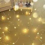 Dalugo – Dalugo Lichterkette Batterie, 5m 50 LED Warmweiß außen Licht