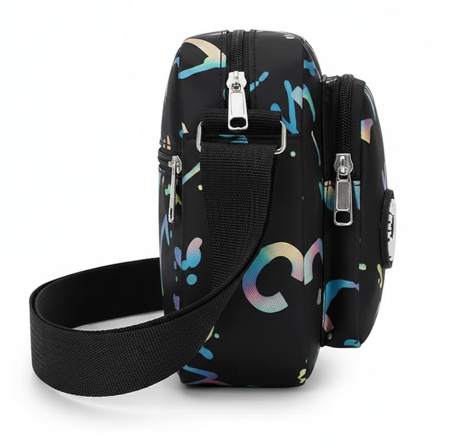 Image of WildHorn Sling Bag for Women | Polyester Crossbody Bag | Multi-Compartment Shoulder Bag | Lightweight Travel & Daily Use Bag