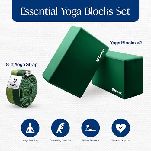 Tumaz Yoga Block & Yoga Strap - Image 3