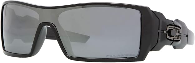 Oakley Óculos de sol masculinos retangulares Oo9081 Oil Rig