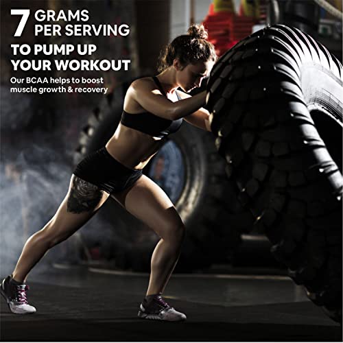 Image of Carbamide Forte L Glutamine Powder - Unflavoured - 250 Grams & BCAA 5000mg Supplement for Men & Women - Masala Watermelon Flavour - 210g