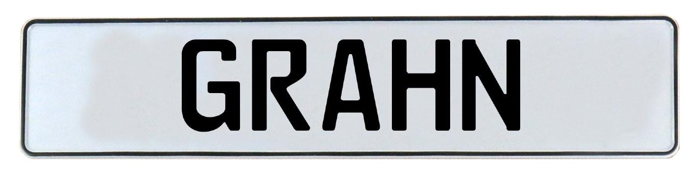 Vintage Parts 642542 White Stamped Aluminum Street Sign Mancave Wall Art (Grahn)