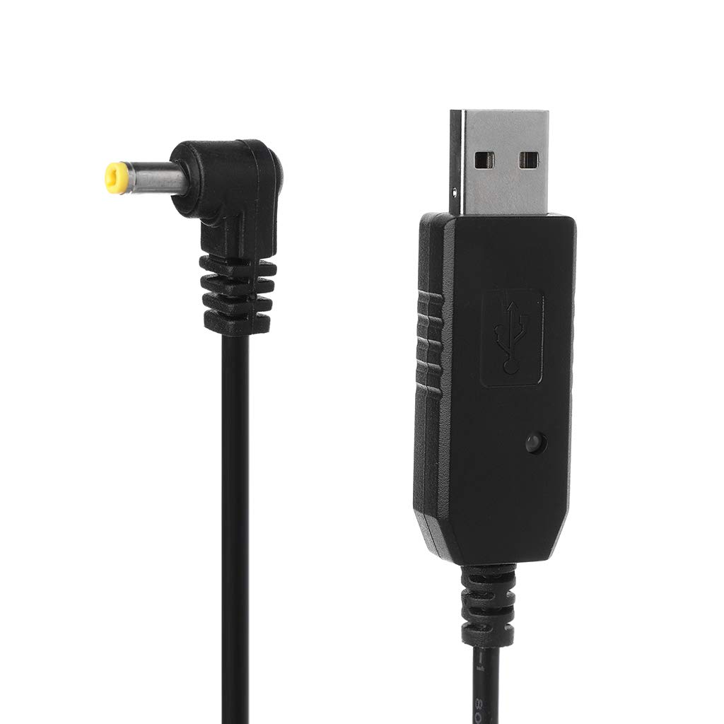 Cavo di Ricarica USB con indicatore Luminoso per Batteria prolungata BaoFeng UV-5R ad Alta capacità BF-UVB3 Plus Batery Ham Walkie Talkie Accessori per Radio Cavo Dati