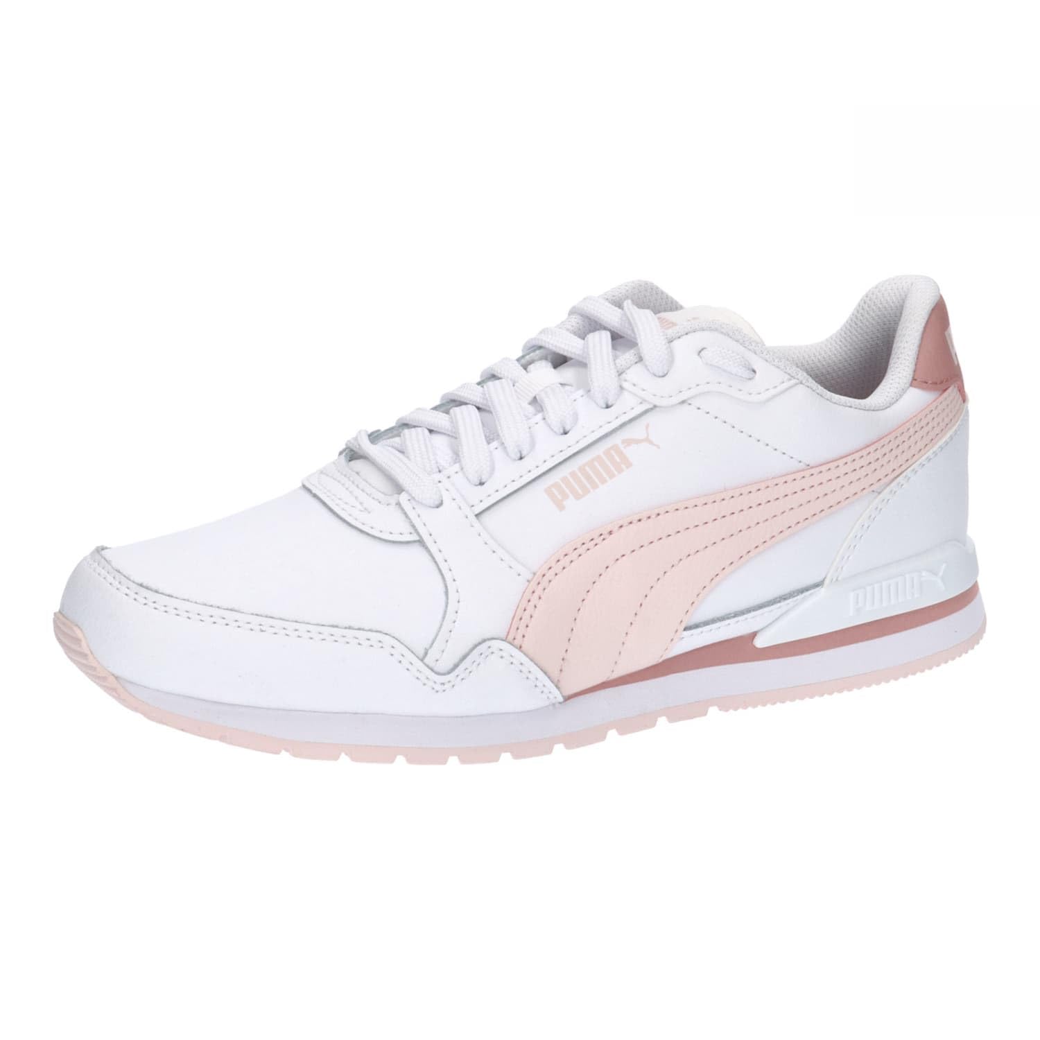 PUMA Unisex St Runner V3 L Turnschuhe, Puma White Frosty Pink Future Pink, 46 EU