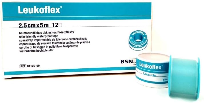 LEUKOFLEX Wound Dressing Tape 2.5 cm cm x 5 m (Pack of 12)
