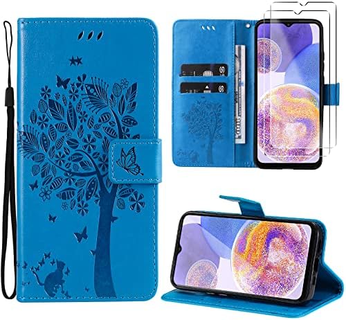Coque Portefeuille Pour XGODY X32 – Cuir PU + Verre Trempé – Avec Fente Pour Cartes, Support Intégré