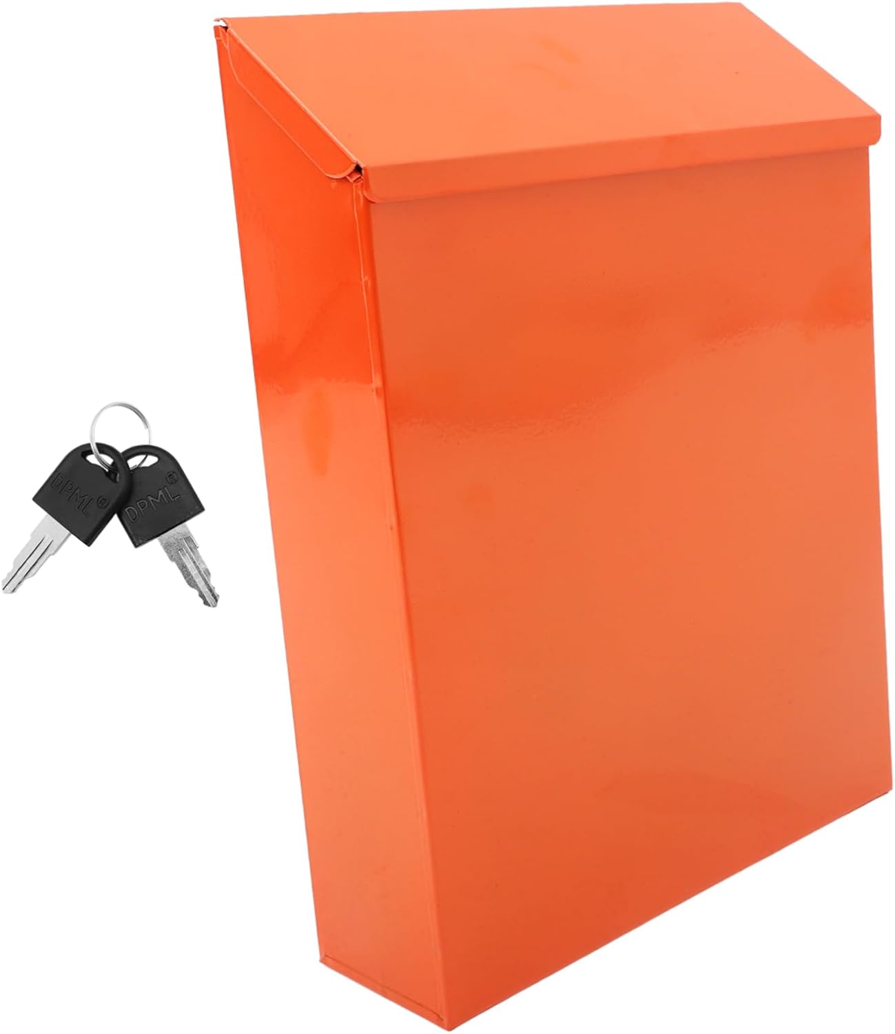 Vintage Wall Mount Mailbox Durable Post Box for Letters Newspapers and Magazines Rustic Design for Home and Garden Decor Lockable Iron Mailbox with Simple Style