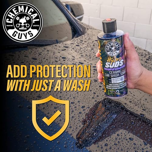 Image of Chemical Guys HydroSpeed & HydroSuds Car Wash Kit - Ceramic Quick Detailer and Car Wash Soap Bundle - Car Detailing Kit with High Foam Shine Protection, Works with Foam Cannon or Gun, 16 oz Each