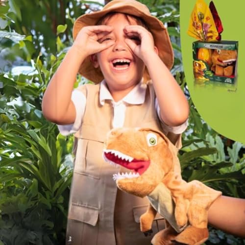 Cacau Show, Ovo de Páscoa Fantoche Pelúcia Dinossauros 160g Cacau Show