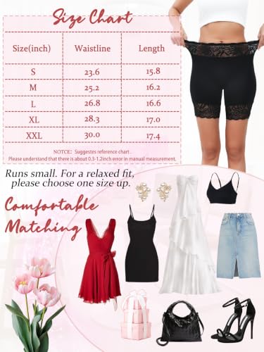 Image of Hibluco Slip Shorts For Under Dresses Anti Chafing Boyshort Women Underwear
