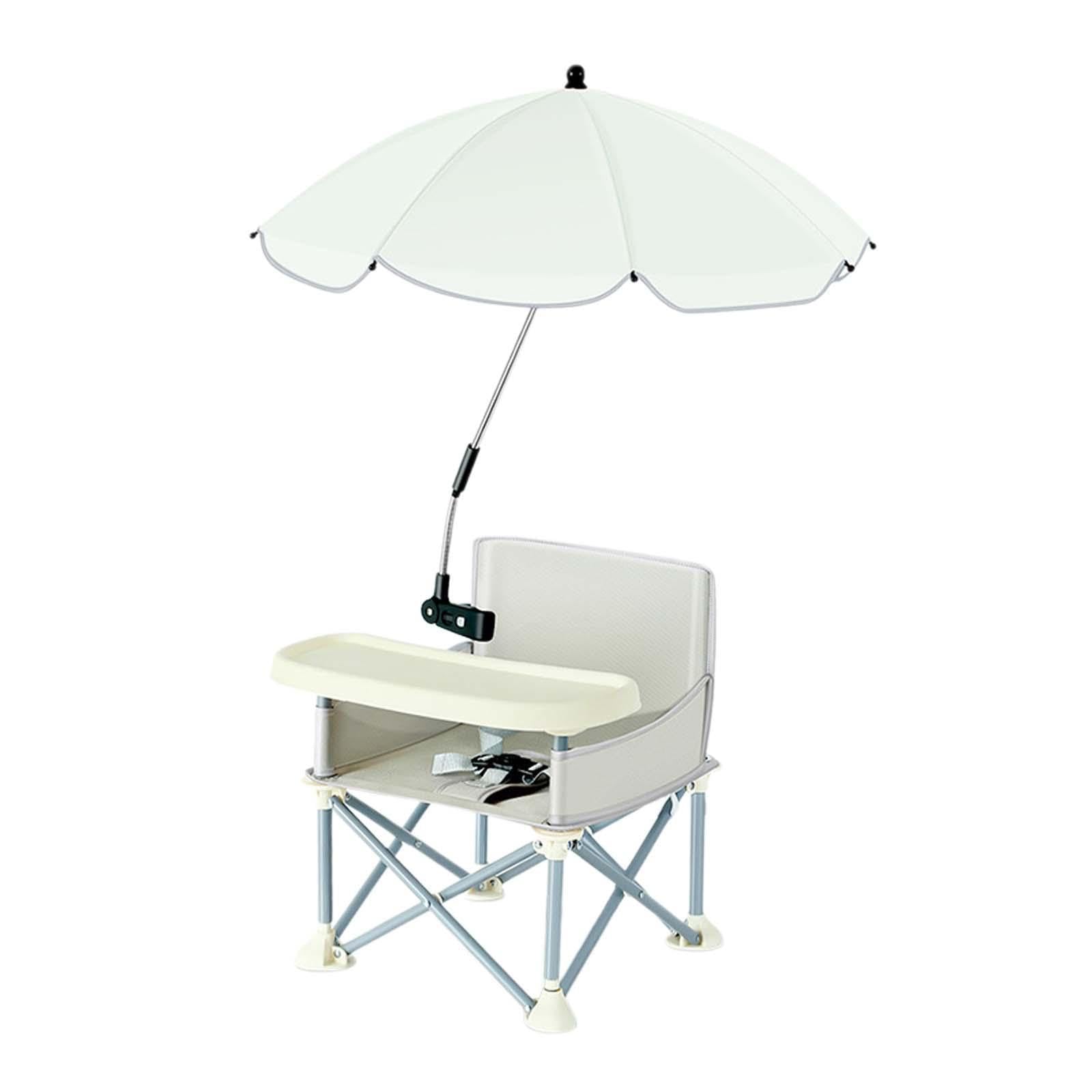 LR Decor E-Shop Baby Seat Booster Small Chair Food Tray Feeding Chair for Boys Kids Toddlers Gray with Umbrella-image-46