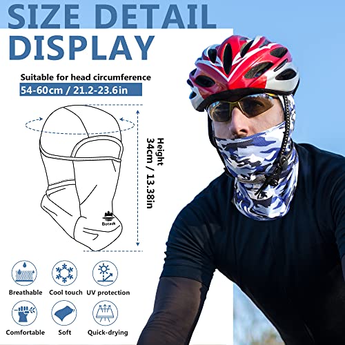 Image of Balaclava Ski Mask, Sun UV Protection Breathable Full Head Face Mask for Men Women Skiing Cycling