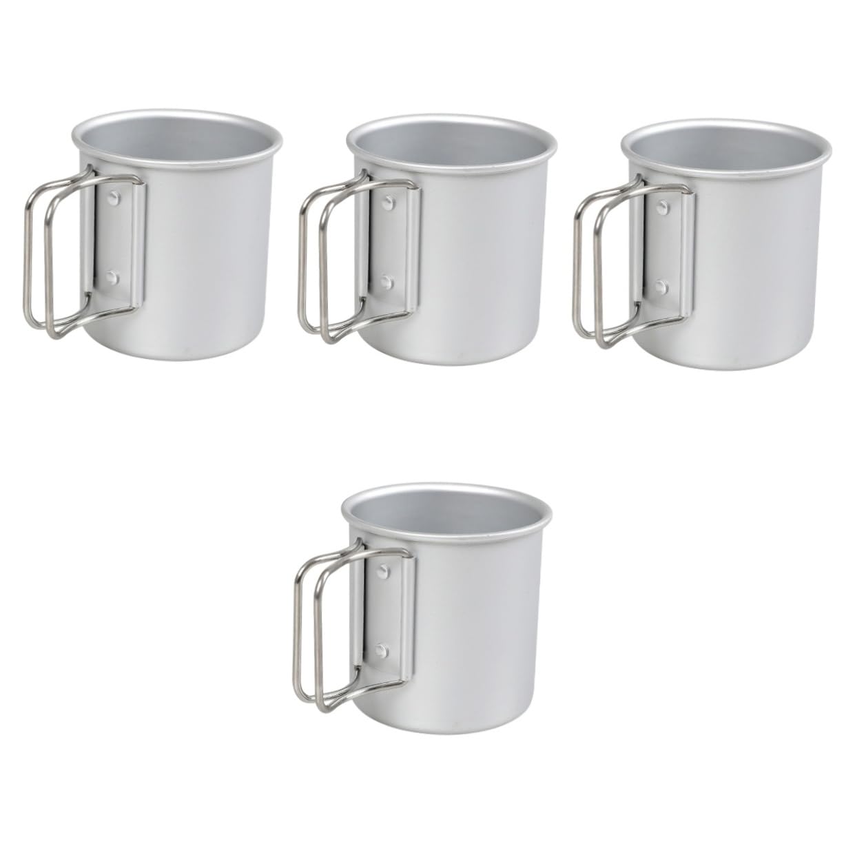 4stücke Faltbarer Wasserbecher Mit Praktischem Griff Campingbecher Für Outdoor-aktivitäten Für Getränke Kaffee Tee Und