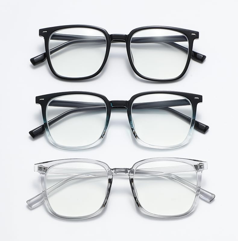 3 Pack Distance Nearsighted Glasses, Anti Blue Light Near Sighted Vision Driving Farsighted Myopia Eyeglasses - Image 2