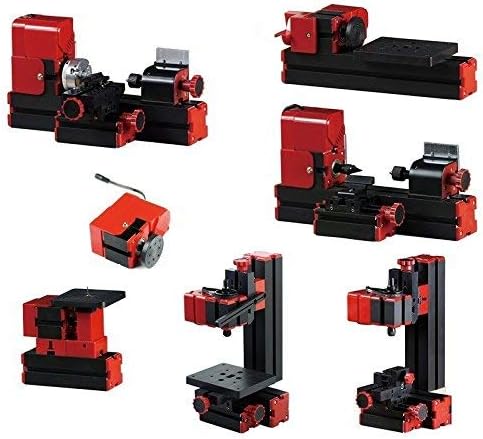 6 in 1 Kit DIY 24W Basic Mini Metal Lathe Kit 24W 20 000r/min Didactical Lathe Standardized Children Education Gift