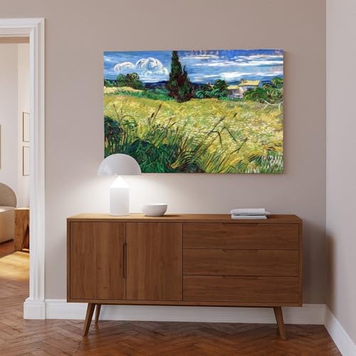 Impression sur toile champ de blé vert WCYB 40x61 cm - 6