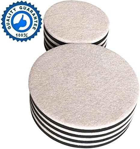 8-PACK Reusable Round Felt Furniture Moving Sliders,4-Pack 5" Felt Slider PLUS 4-Pack 3.5" Felt Furniture Sliders For Wood Floor,Furniture slider,Felt Sliders,Furniture Mover