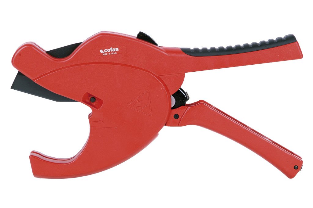 Cofan Tijera Cortatubos para Plástico | Diámetro de 63 mm - (2"1/2) | Sistema ICS (Instant change system)