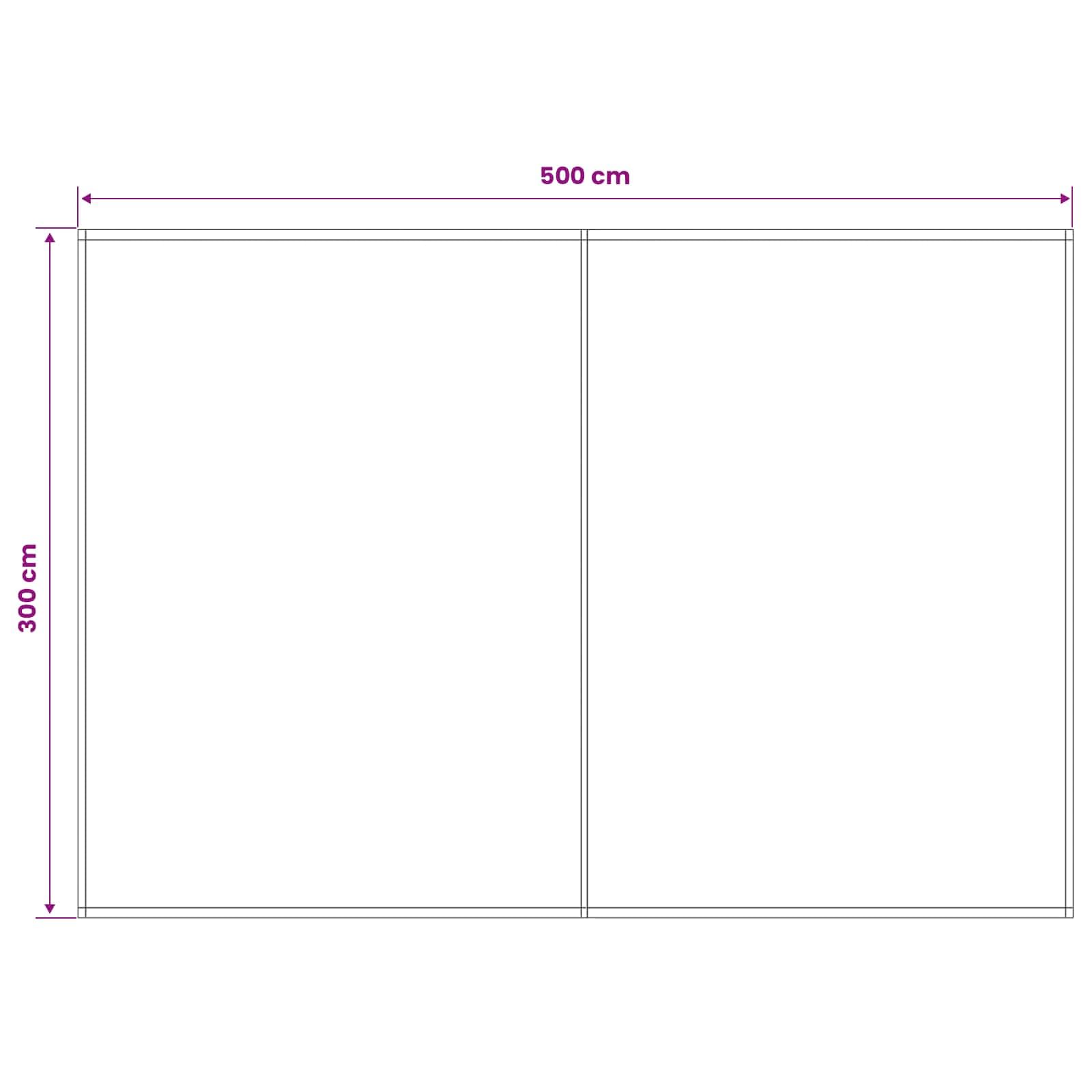 Lona de repuesto para toldo de color burdeos, 500 x 300 cm | Poliéster con revestimiento de poliuretano, impermeable, fácil de limpiar, uso exterior, tejido principal y valencia incluido