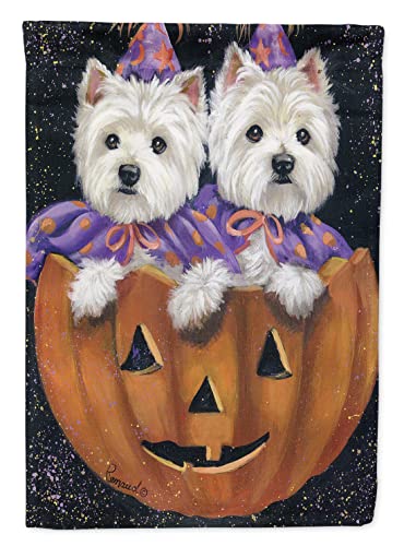 Drapeau Westie Halloween citrouille décoration extérieure durable pour maison