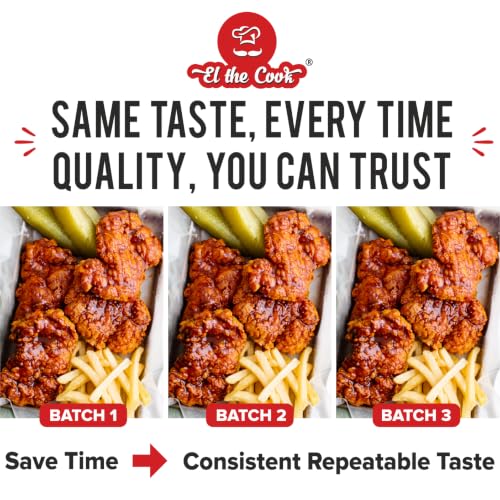Image of EL The Cook Hot Nashville Spice Mix & Seasoning 500g | Make instant Nashville Hot sauce | For Fries, Pasta, Burgers, fried Chicken | Veg, FSSAI