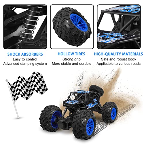 Yezi Rc Car 1:18 Large Scale, 2.4Ghz All Terrain Waterproof Remote Control Truck With 2 Batteries,4X4 Electric Rapidly Off Road Car For, Remote Control Car For Kids Boys And Adults #TOP3