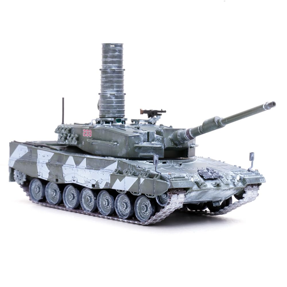 Panzerkampf | model wojskowy w skali 1:72 odlewany pod ciśnieniem | Leopard 2A4 czołg główny (z rurką) Norwegia, zimowy kamuflaż | Model 12226PF